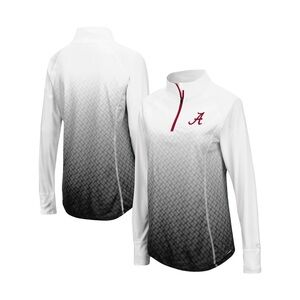 Alabama Crimson Tide Colosseum Long Sleeve Quarter-Zip Pullover Top, Size Medium